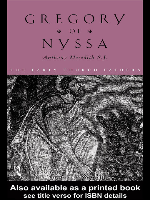 Title details for Gregory of Nyssa by Anthony Meredith - Available